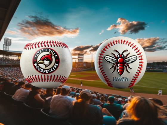 Columbia Fireflies at Fayetteville Woodpeckers